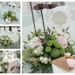 Felt ice-cream for wedding